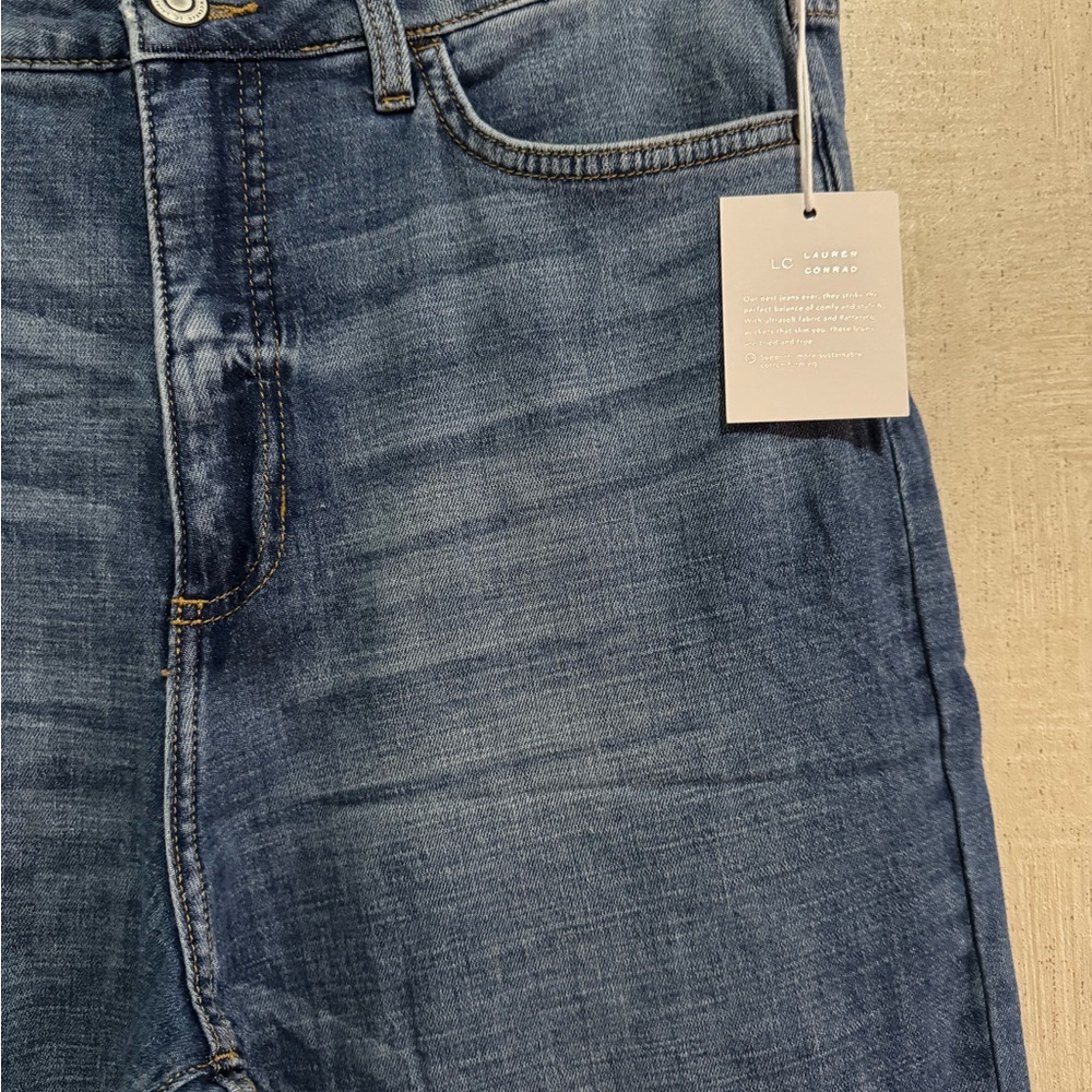 LC Lauren Conrad women’s high rise wide leg jeans - Picture 4 of 7